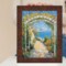Contemporary Wood Grain Walnut Scoop Picture Frame 12x24 frame